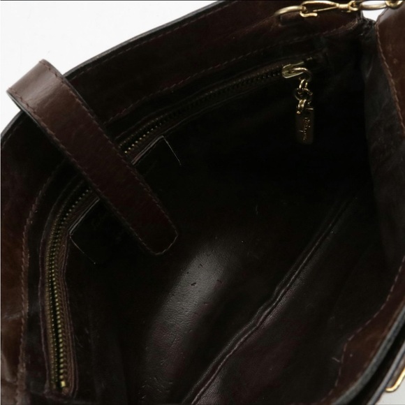 Salvatore Ferragamo Dark Brown Leather Bag - Picture 5 of 10